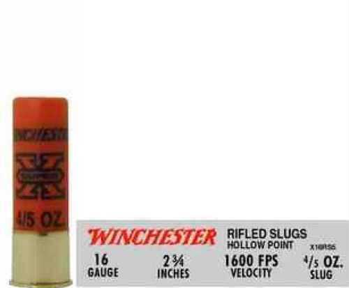 16 Gauge 5 Rounds Ammunition Winchester 2 3/4" 4/5 oz Lead #Slug